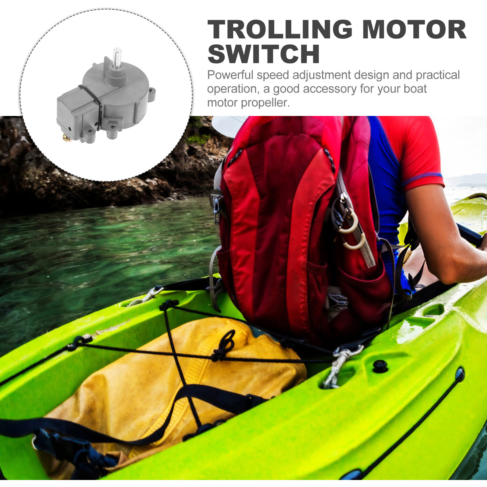 مفتاح تحكم في سرعة محرك القارب - مراجعة Fishing Boat Trolling Motor وسعره